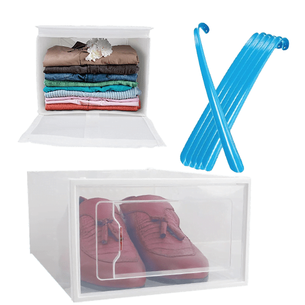 Long Handled Shoe Horn with HookEnd