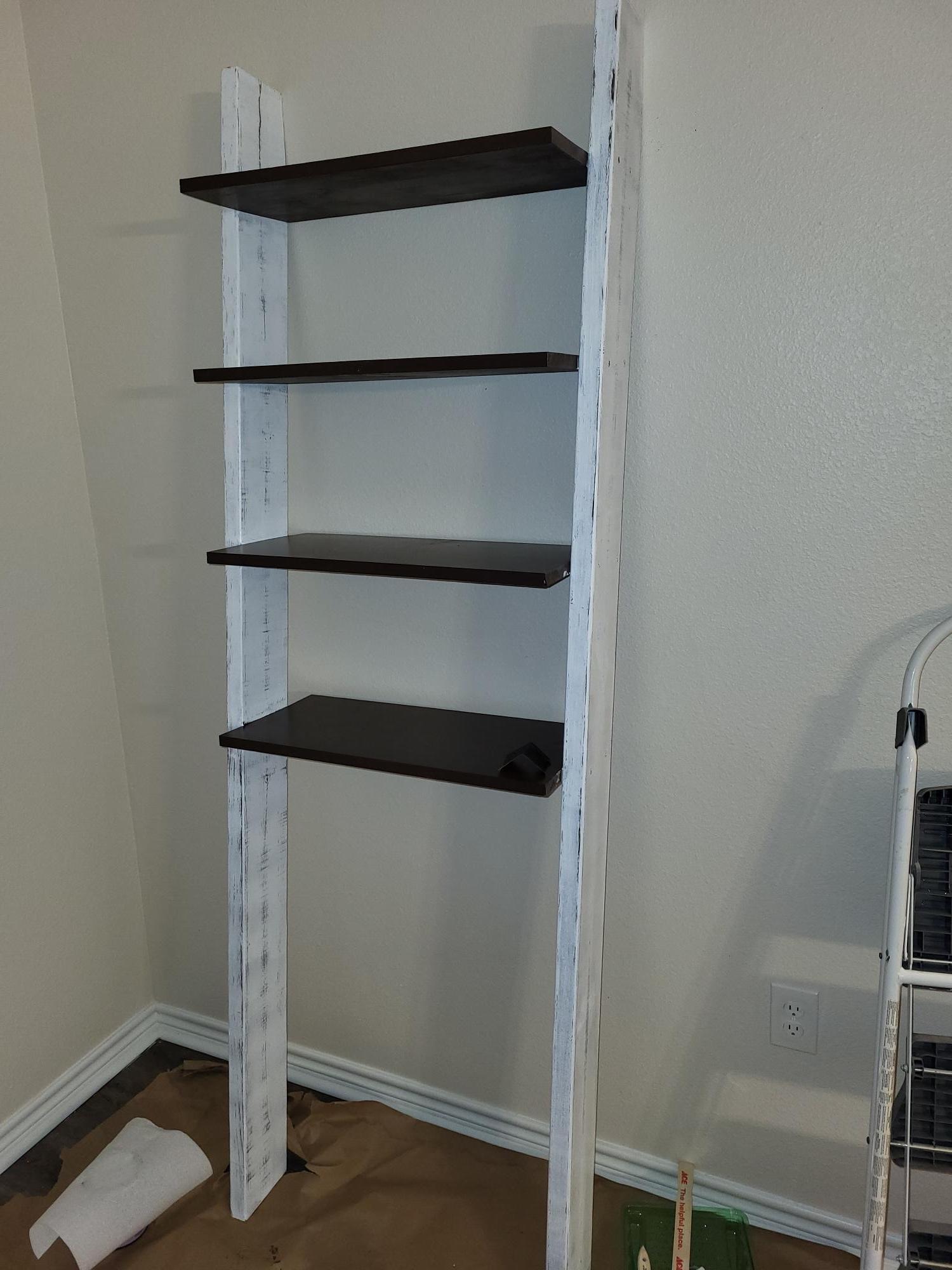 ladder shelf build Ana White