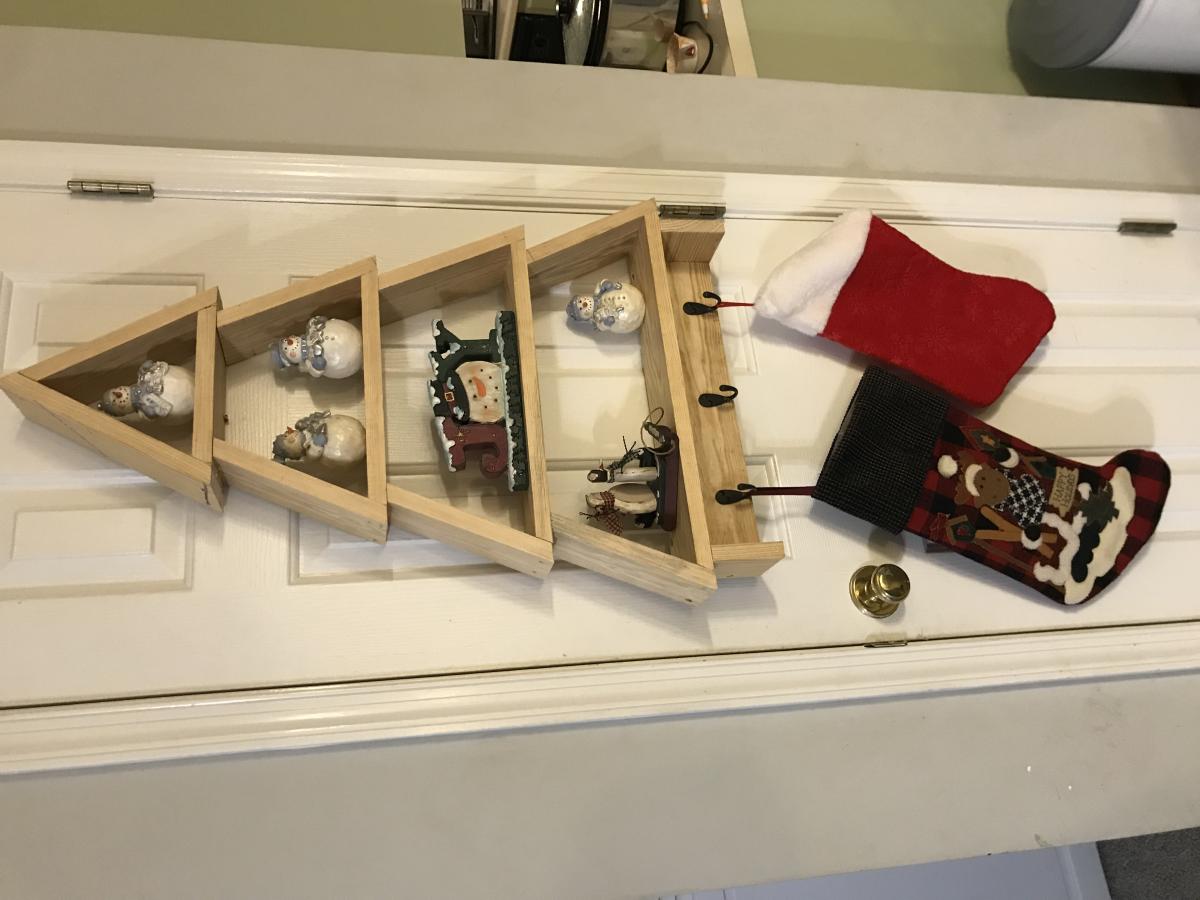 Christmas tree shelves Ana White