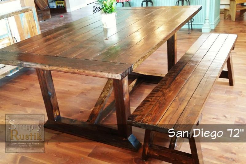 Ana White Rekourt Dining Table in Distressed Dark Walnut DIY Projects