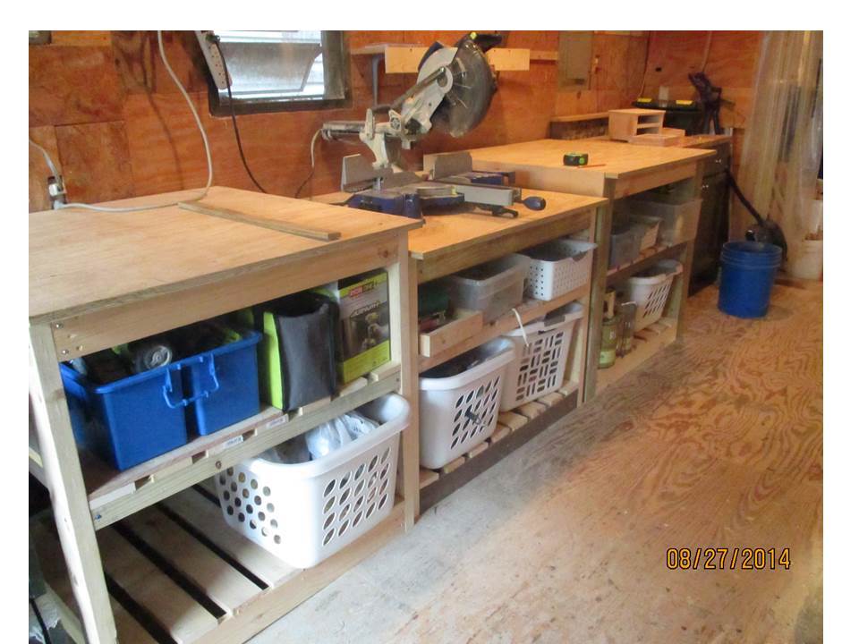 Ana White Work Bench Wall! DIY Projects