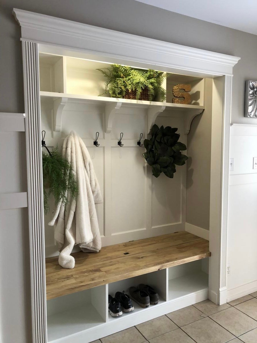 Mudroom Closet Makeover Ana White