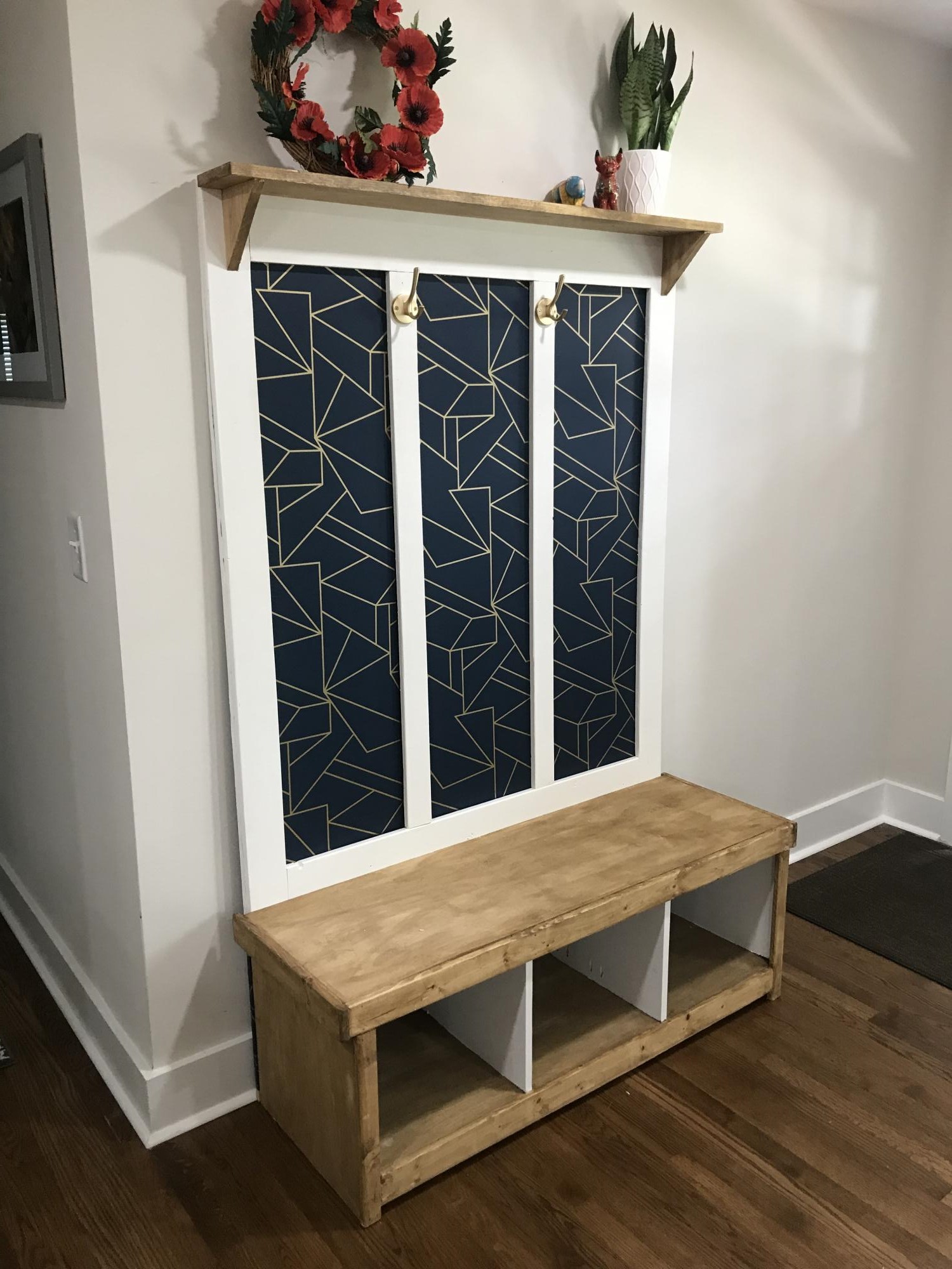 Farmhouse hall tree Ana White