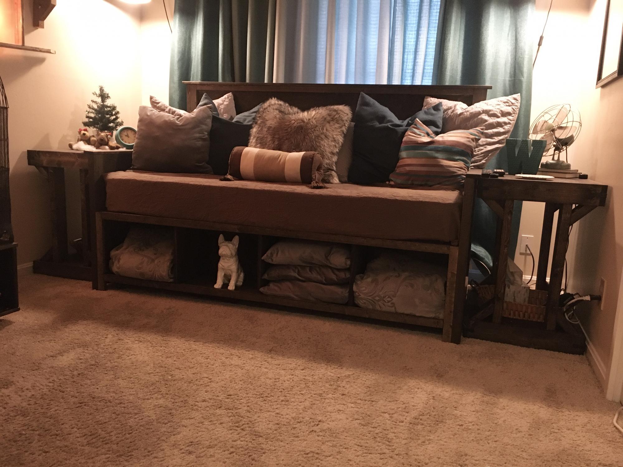 Daybed and side tables Ana White