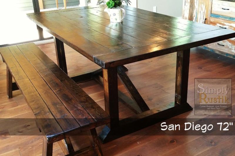 Ana White Rekourt Dining Table in Distressed Dark Walnut DIY Projects