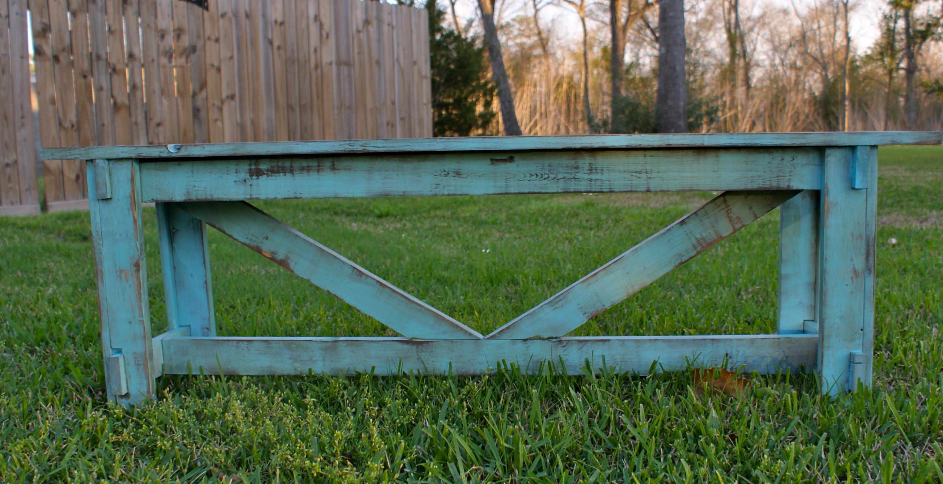 Ana White Large Rustic X Bench DIY Projects