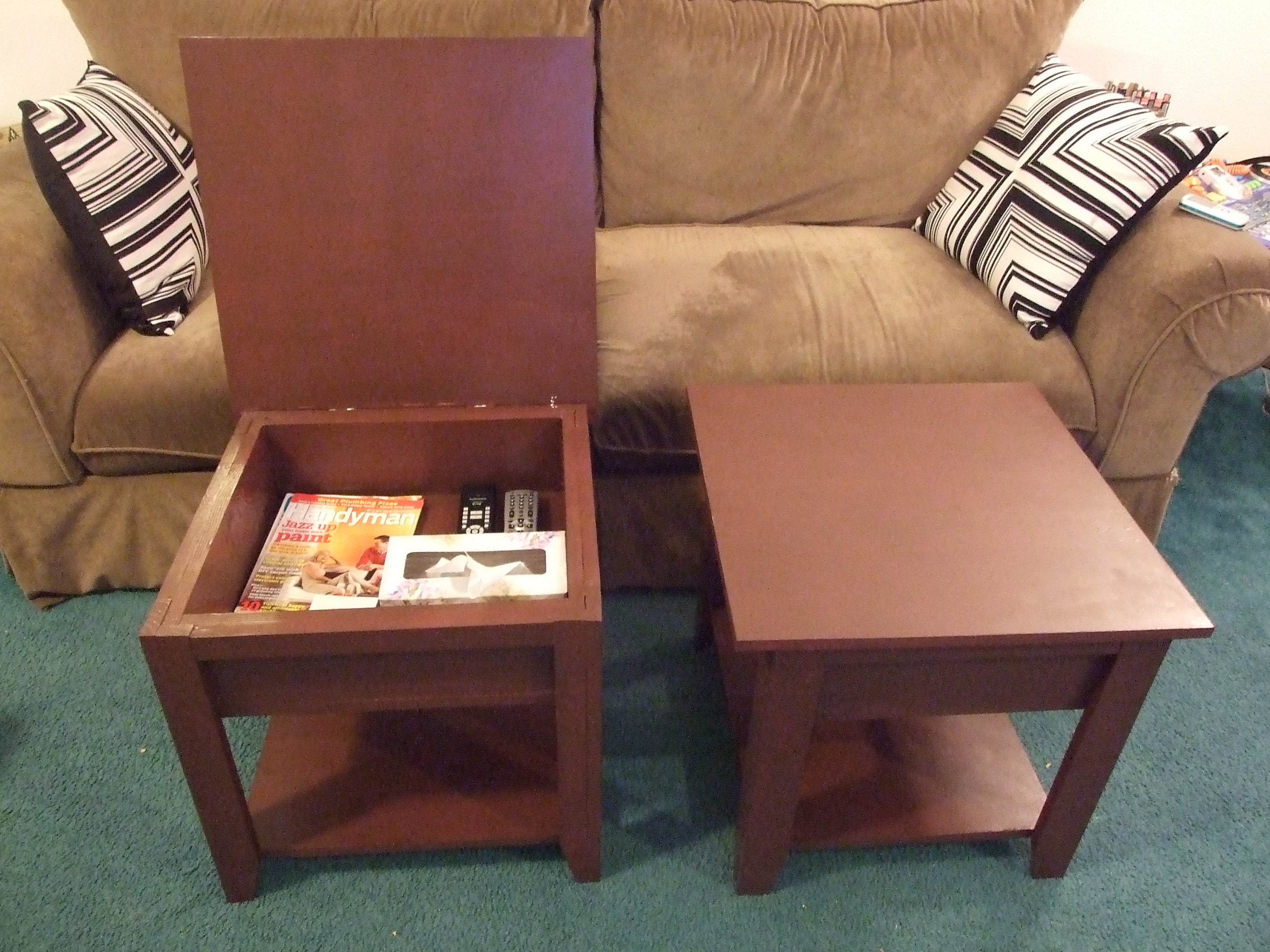 Ana White Storage End Tables DIY Projects