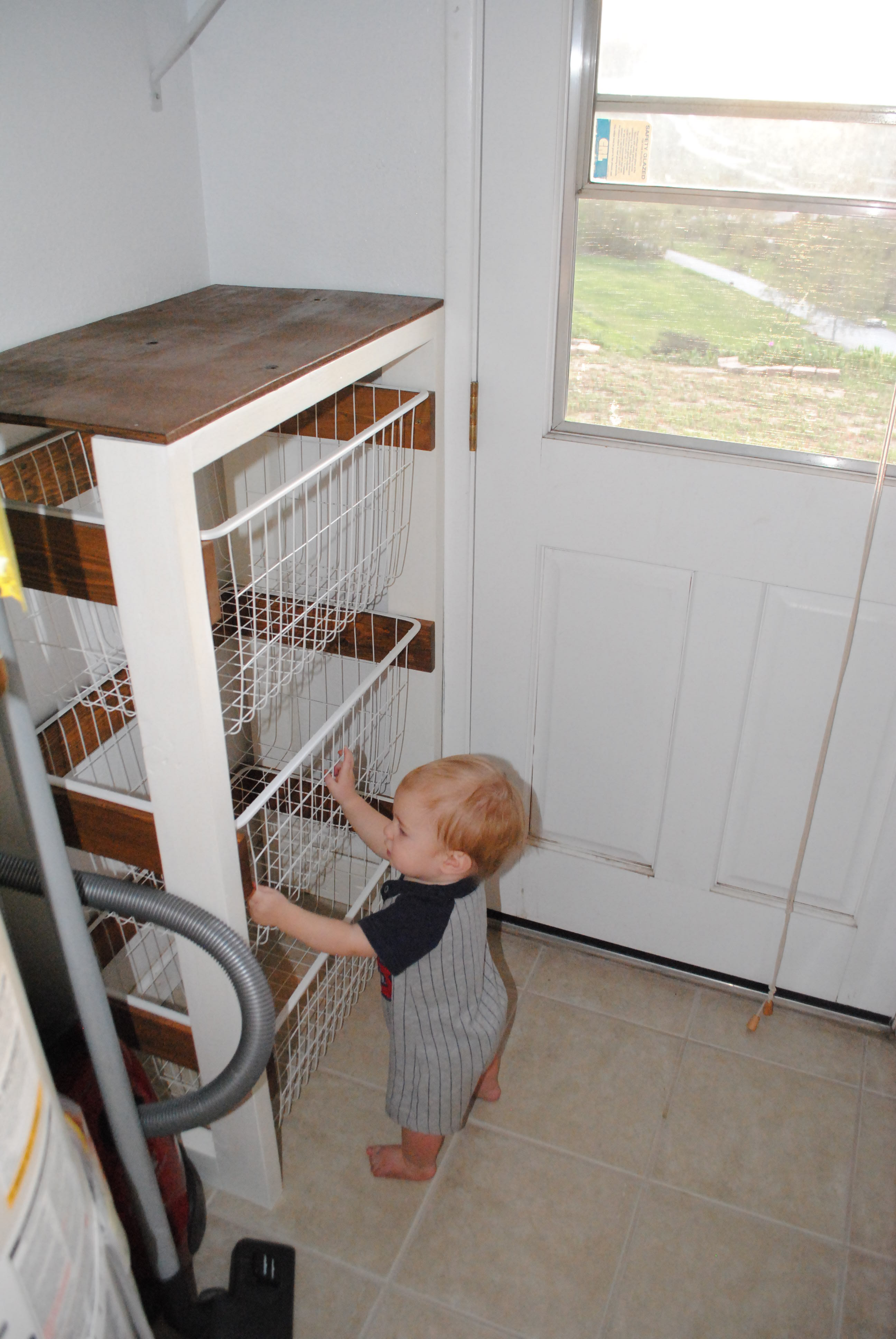 Ana White Modern Laundry Basket Sorter DIY Projects