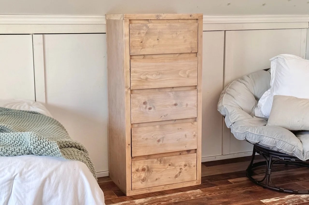 Minimalist Modern Tall Dresser Ana White