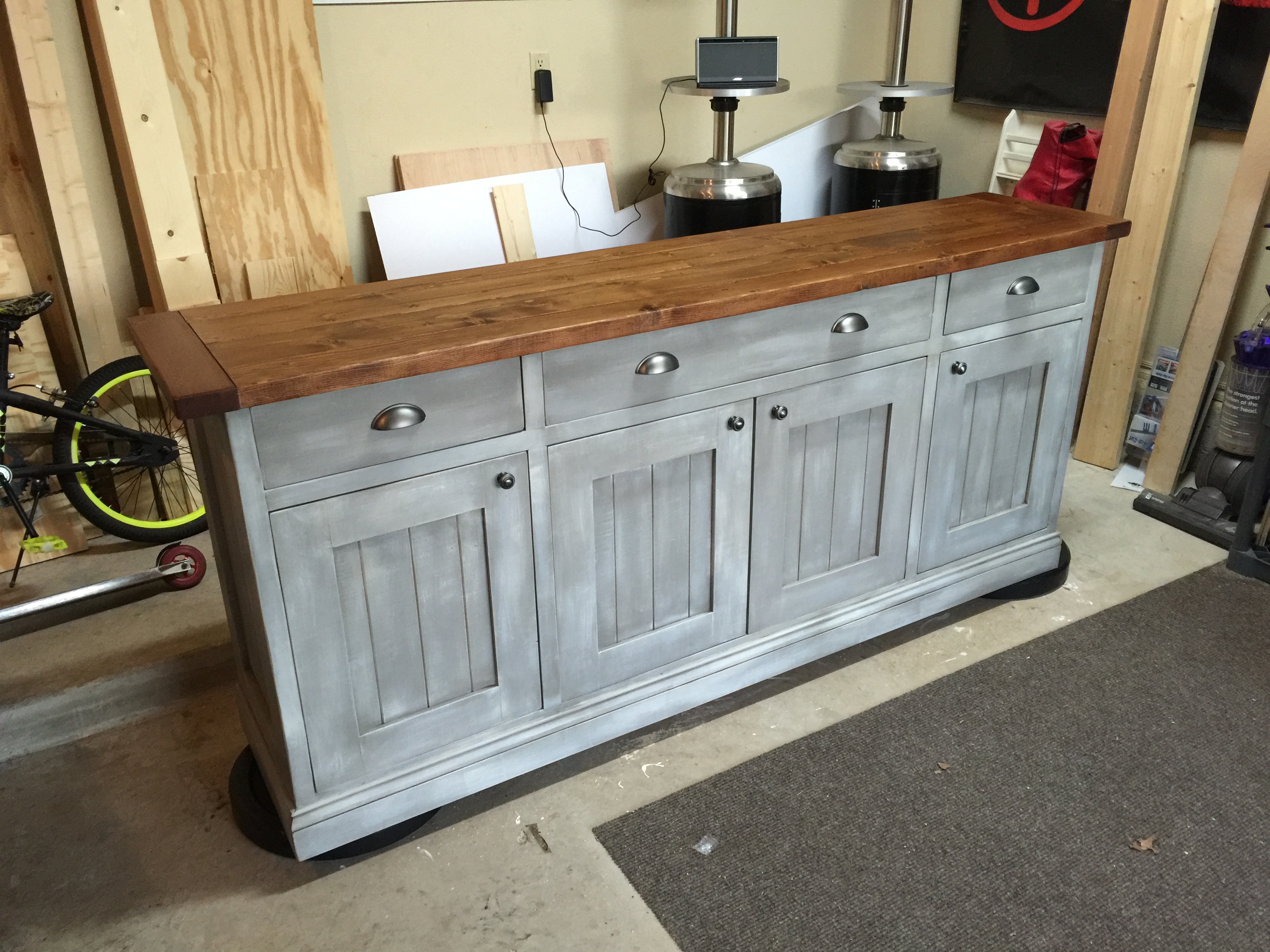 Ana White Planked Wood Sideboard DIY Projects