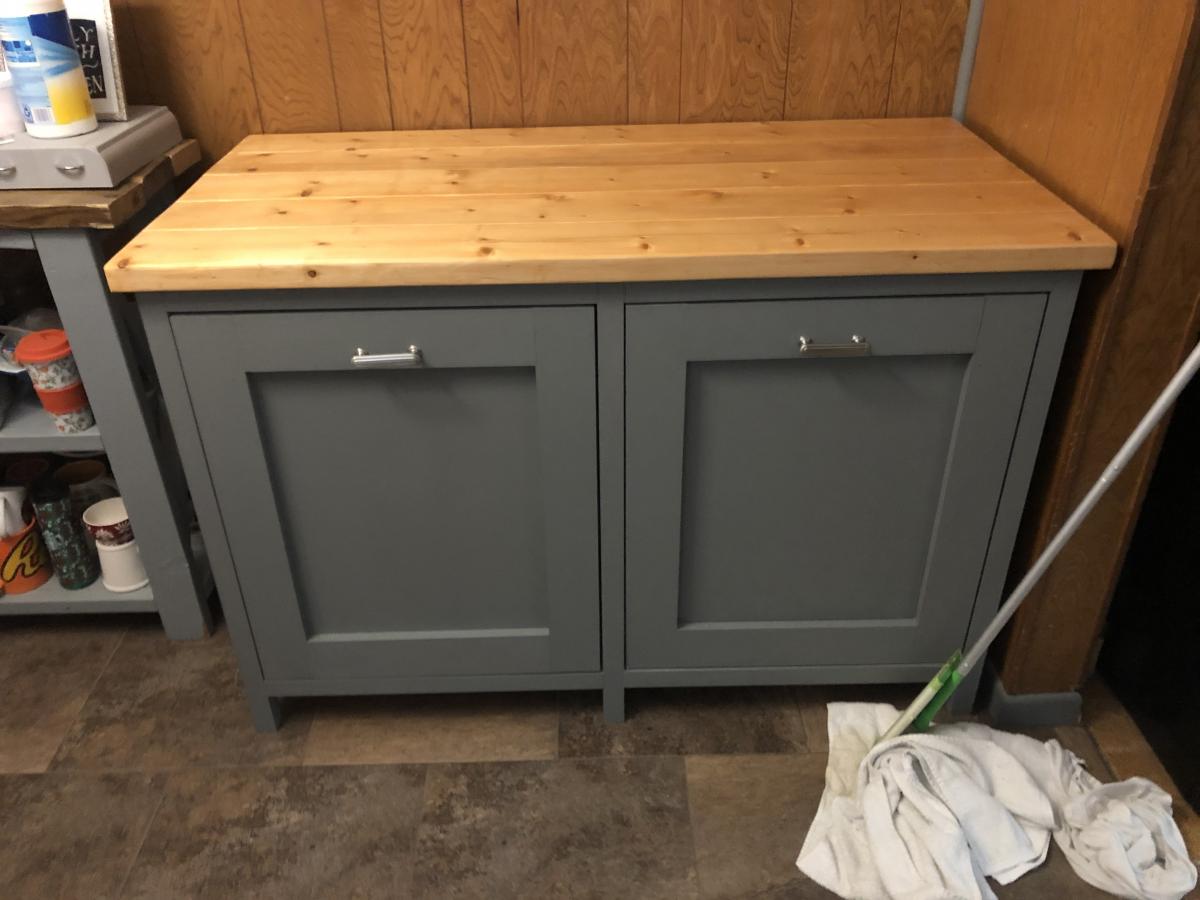 Double Trash Bin Ana White