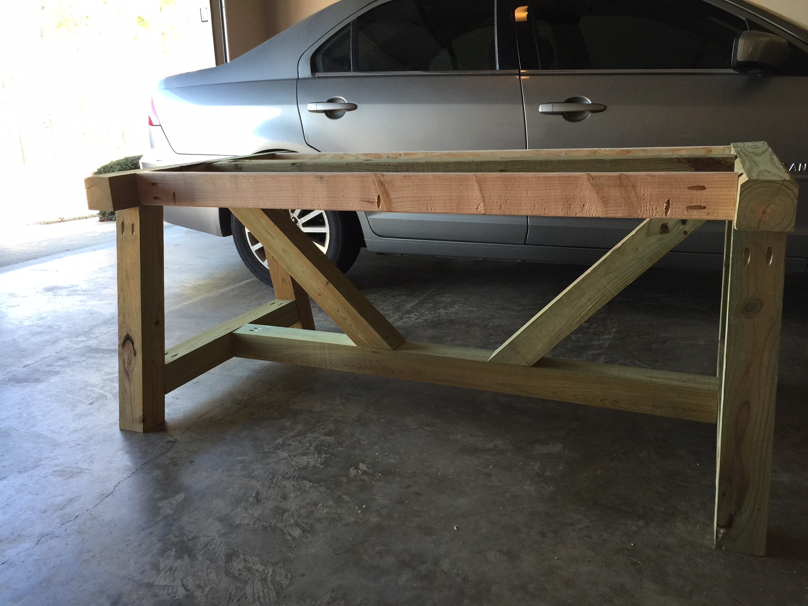 4x4 Truss Beam Table Ana White