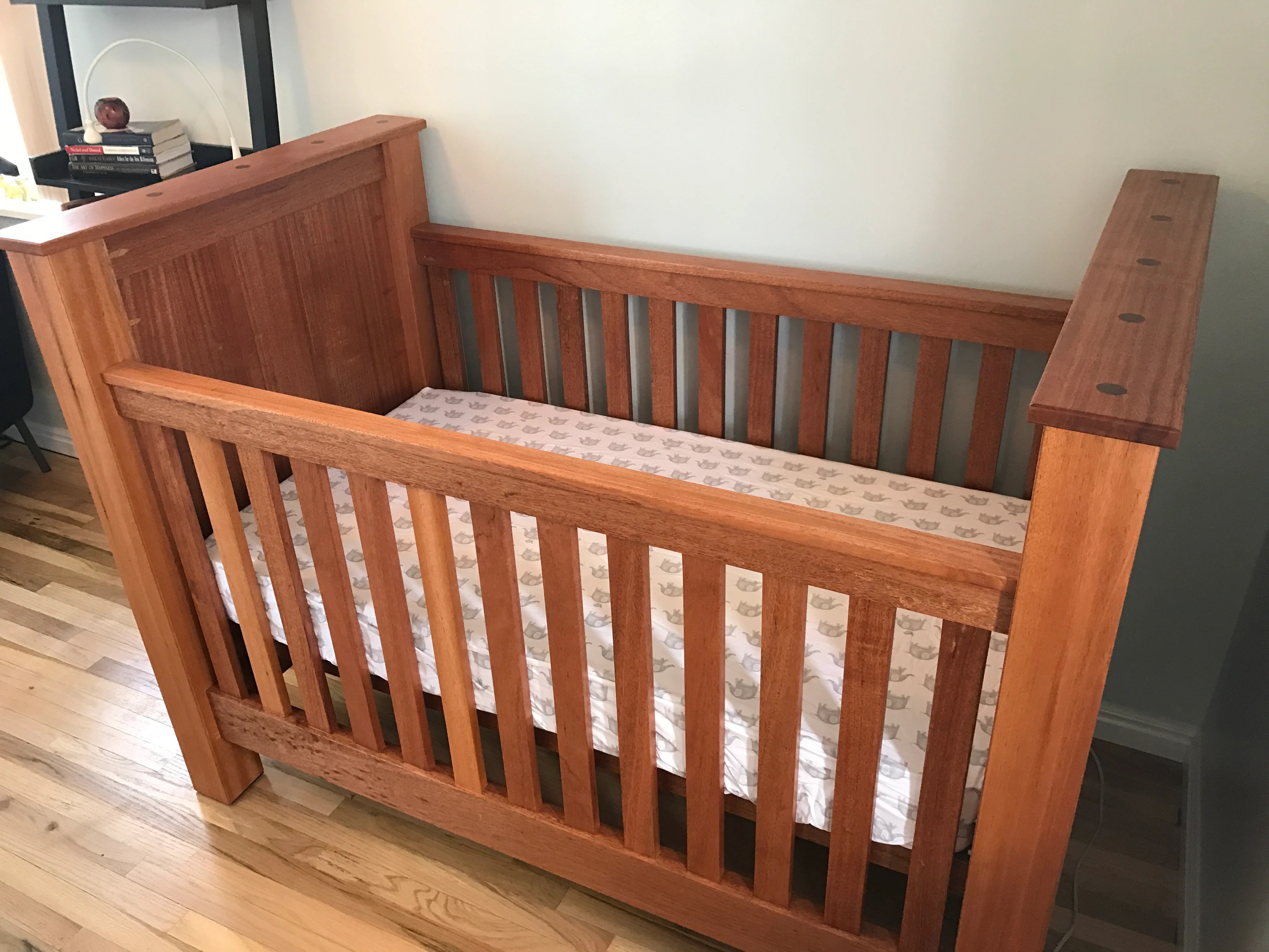 Ana White Mahogany Farmhouse Crib DIY Projects