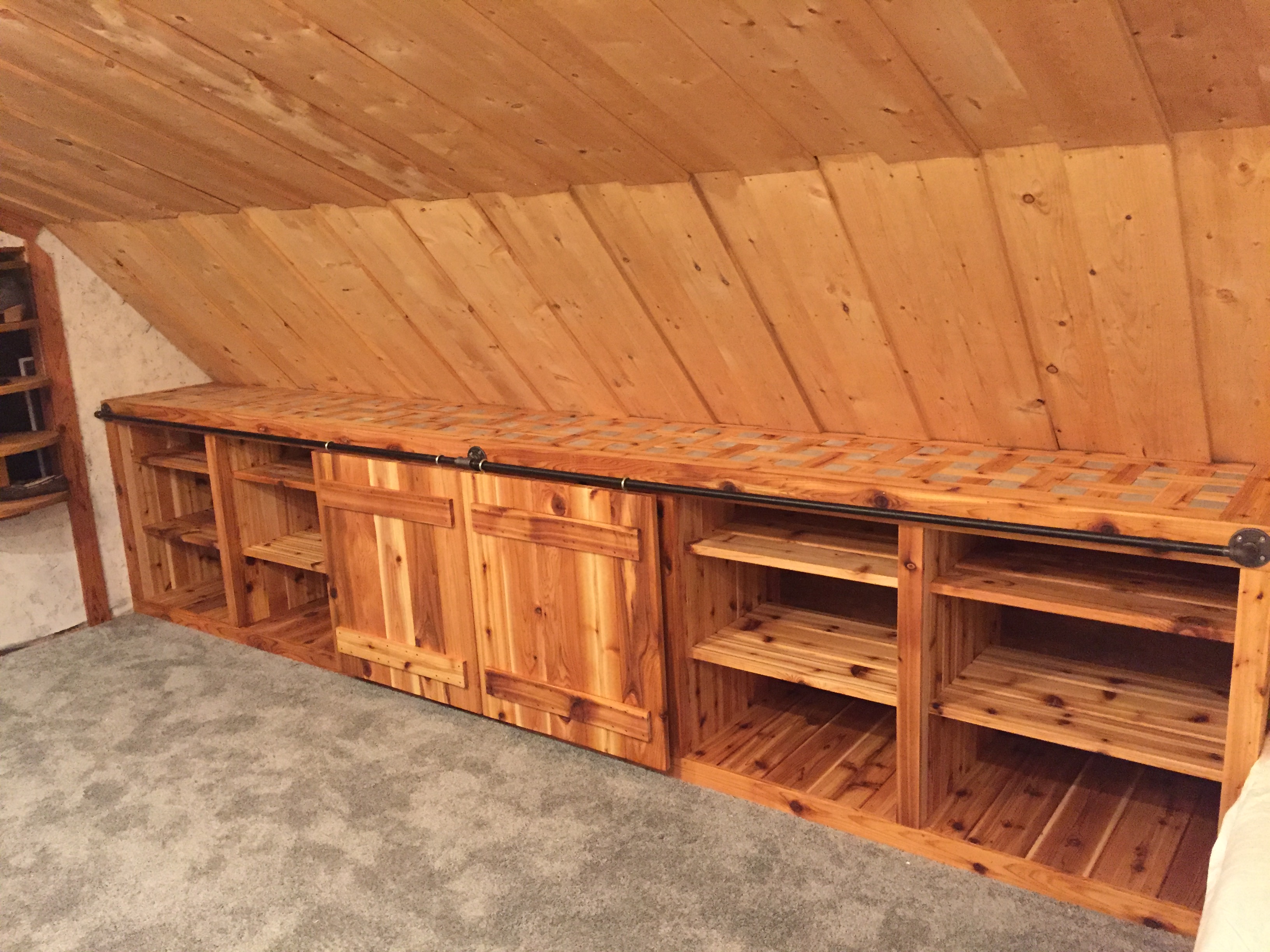 Ana White Grandy slider built in attic DIY Projects