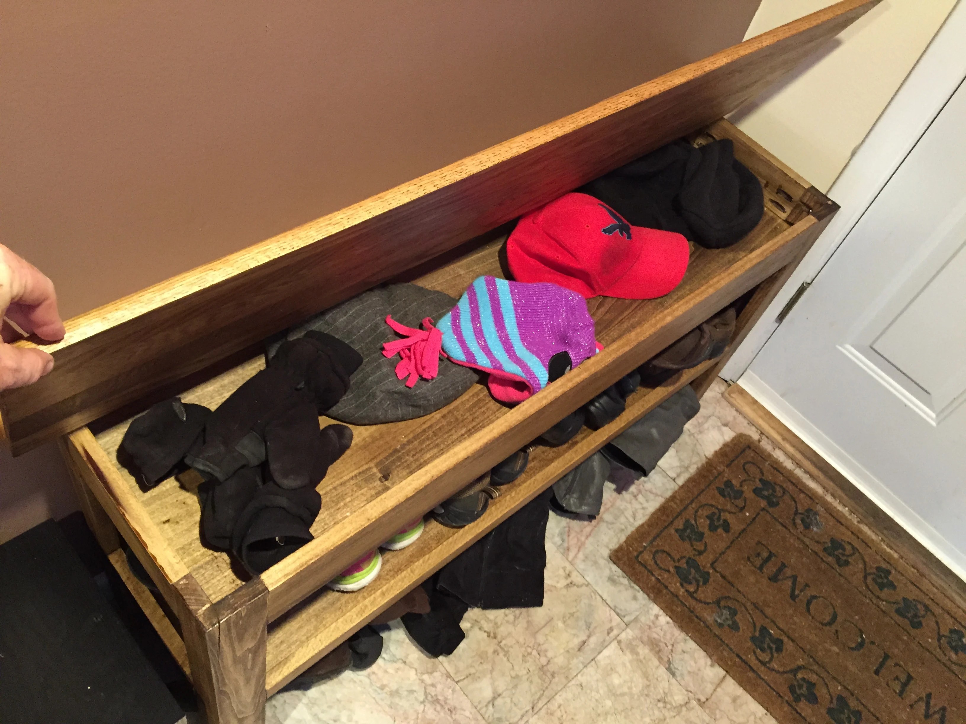 Flip Top Storage Bench Ana White