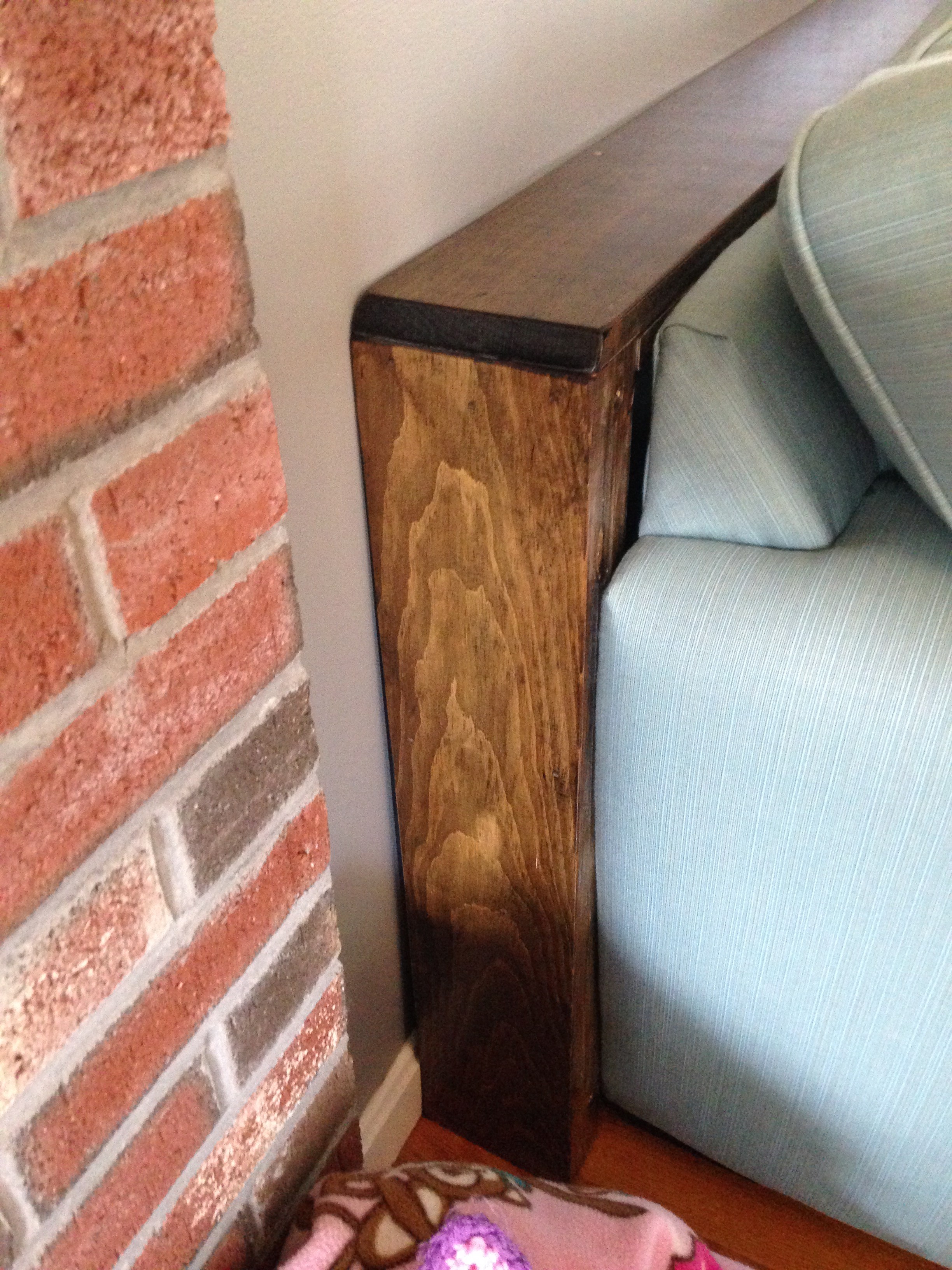 Ana White Sofa table with Power Strip DIY Projects