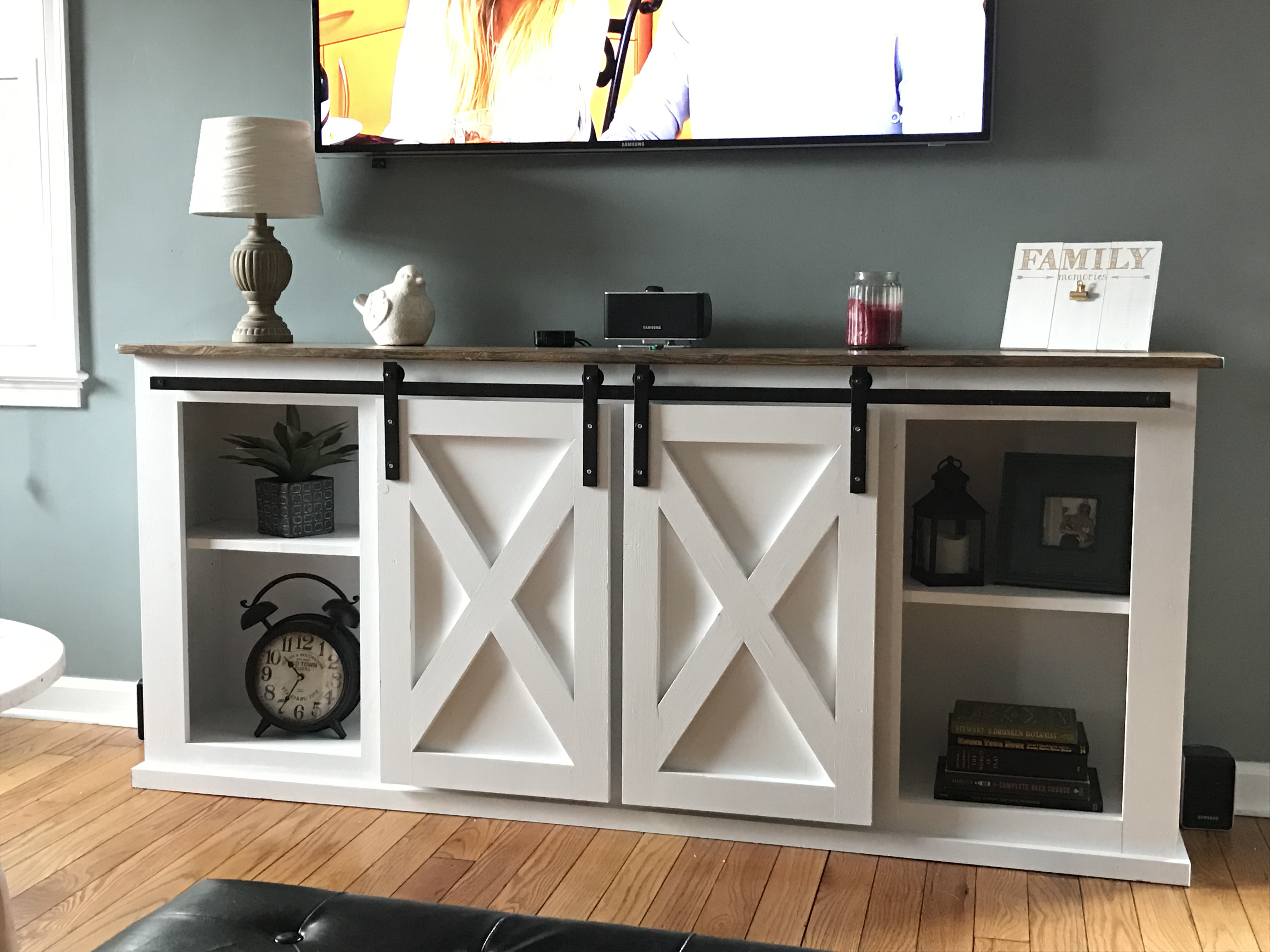 Ana White Grandy Sliding Door Console DIY Projects