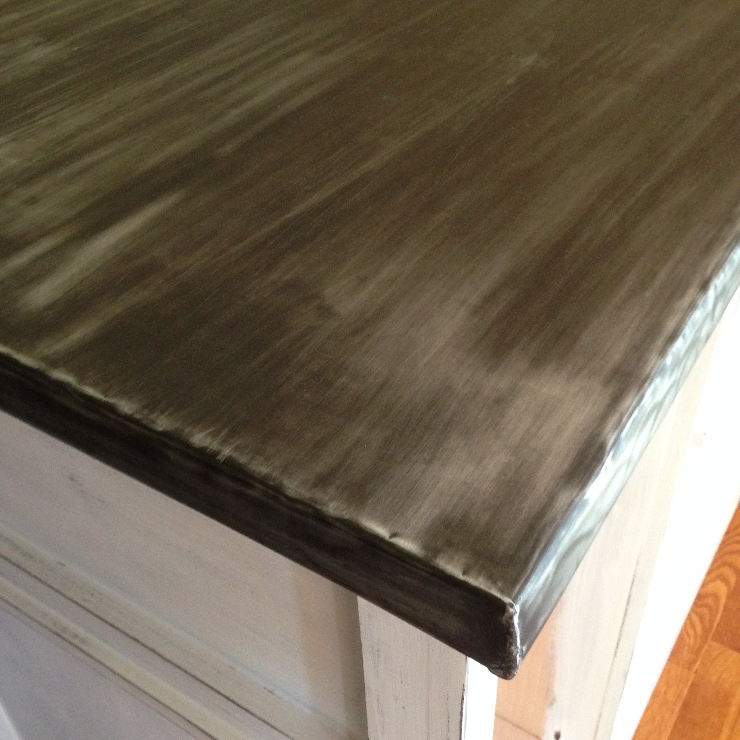 Ana White Bar with zinc counter top DIY Projects