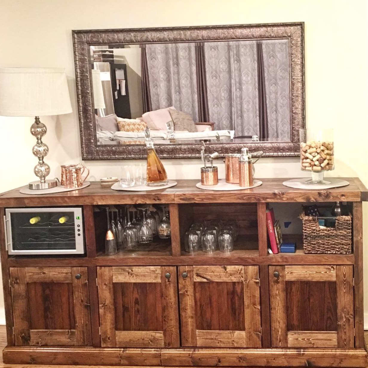 Planked Wood Sideboard Reclaimed Wood Ana White