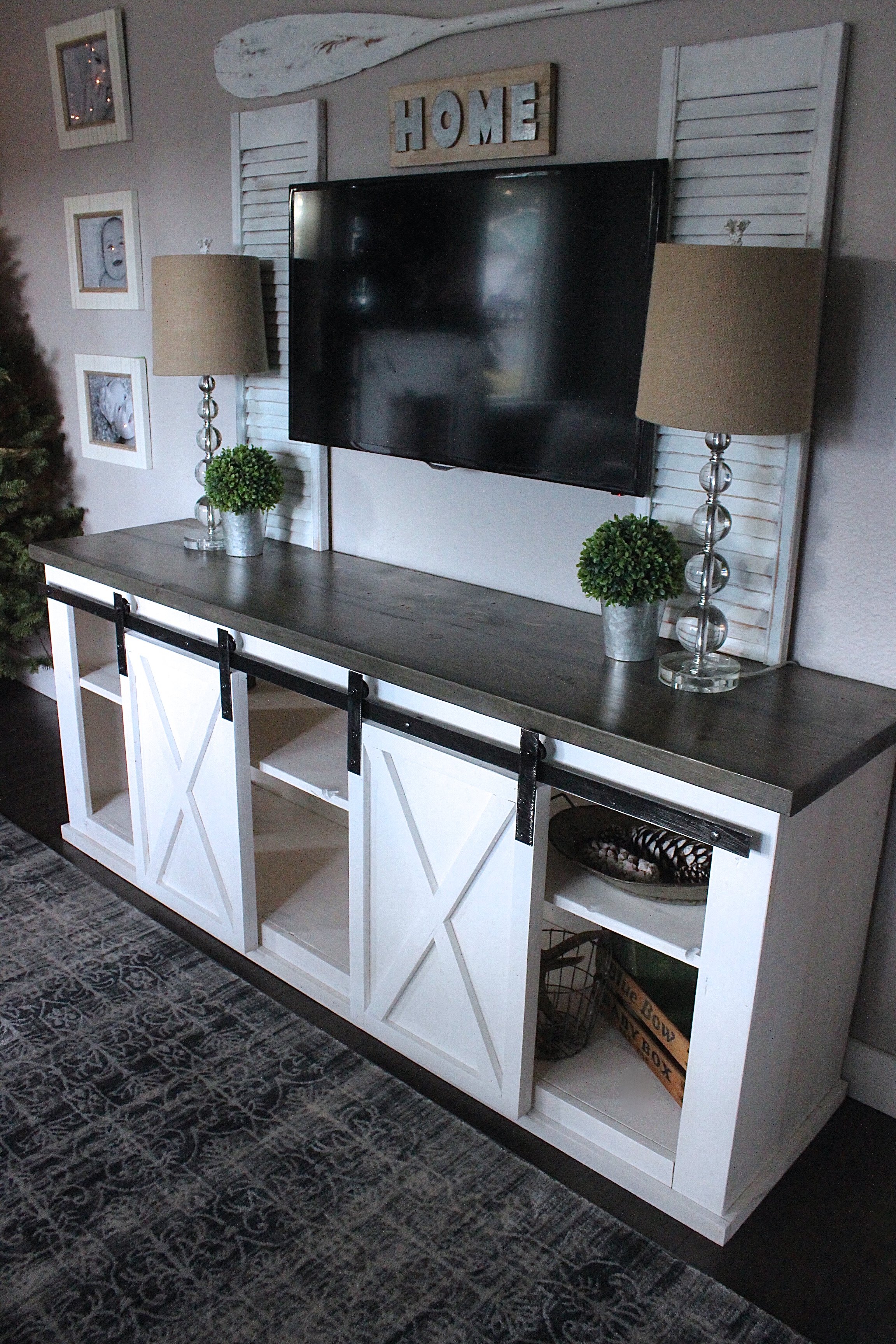 Ana White Sliding Barn Door Console DIY Projects