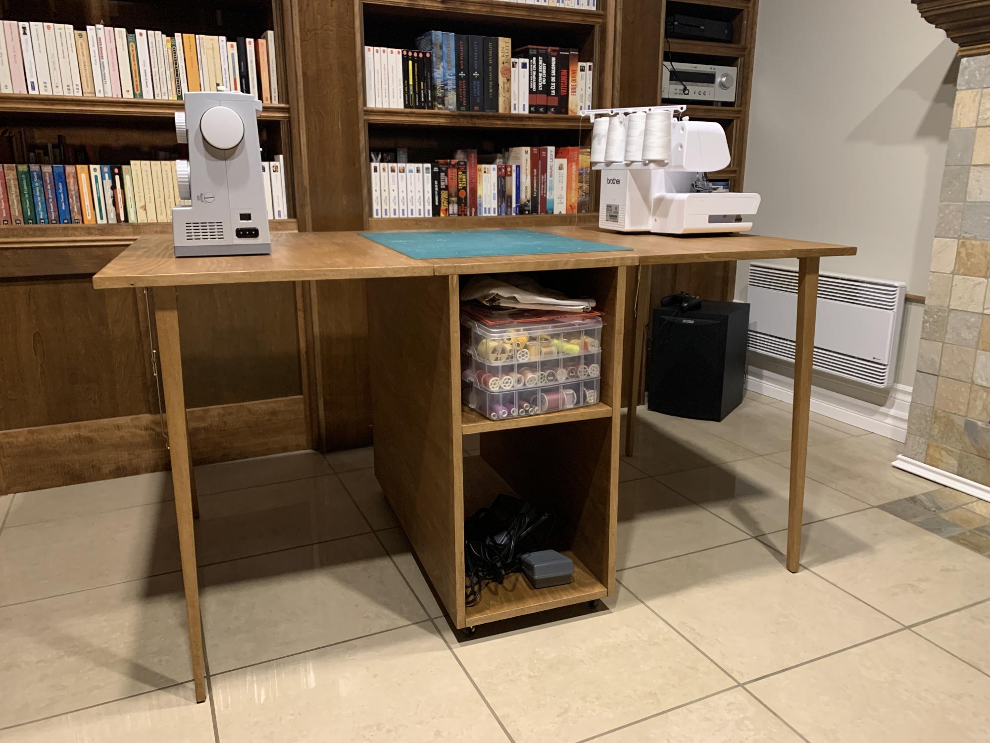 Folding Sewing Table Ana White