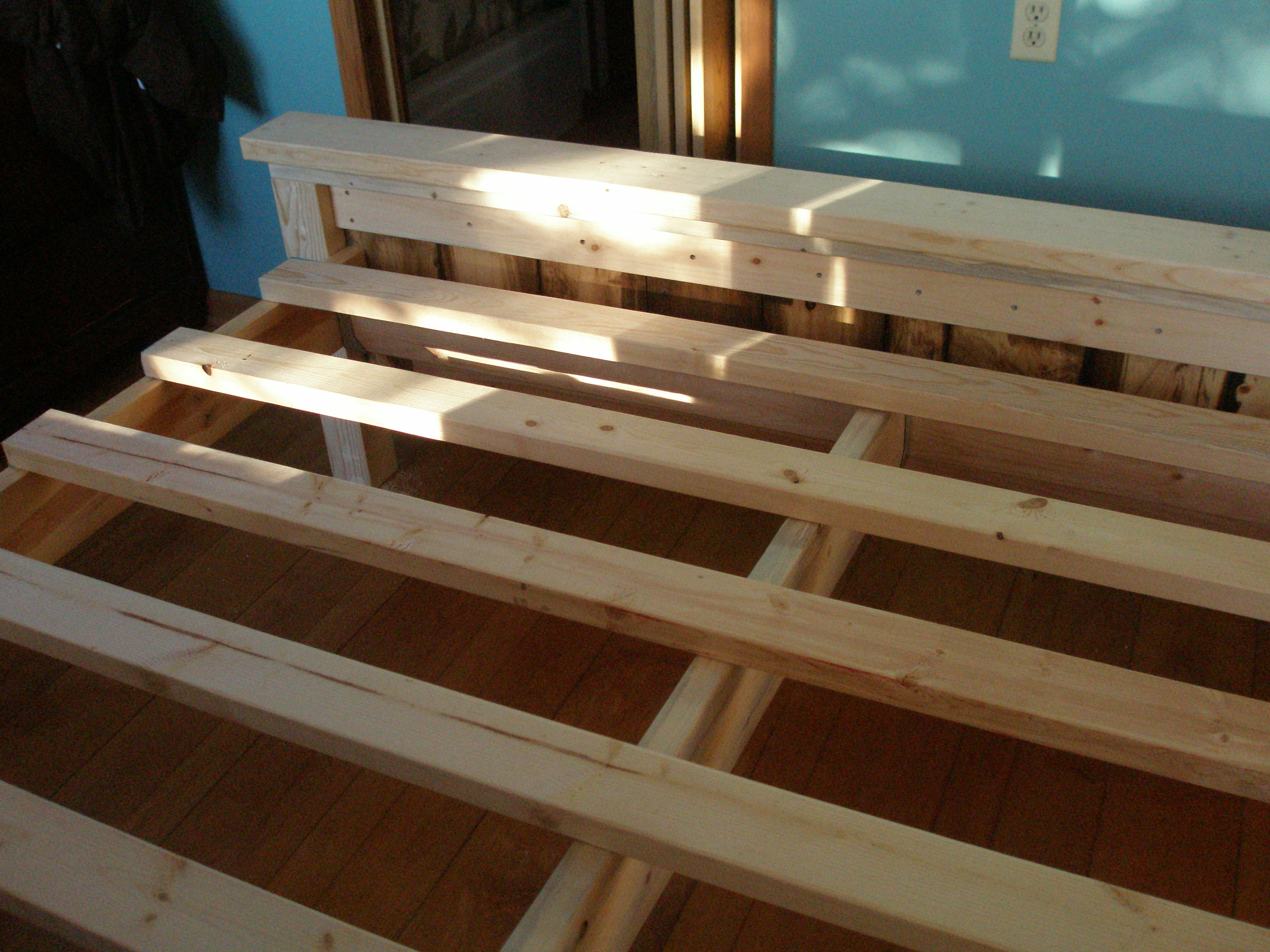 Twotone kingsize bed extra tall Ana White