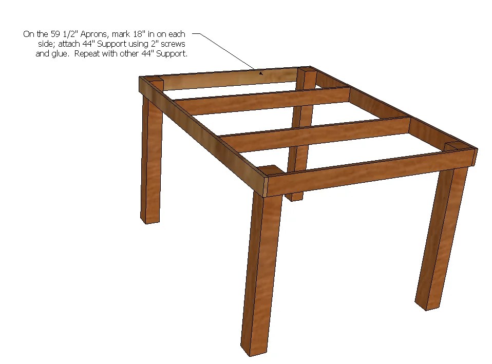Ana White | Pub/Counter Height Table (Seats 6) - DIY Projects (958 x 709 Pixel)