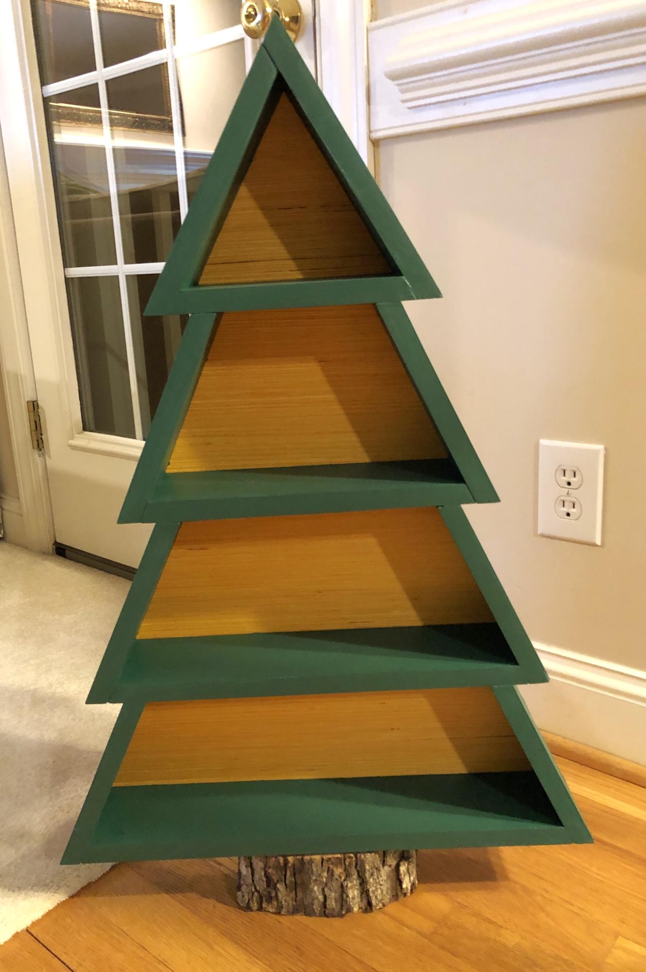 Freestanding Christmas Tree Shelf Ana White