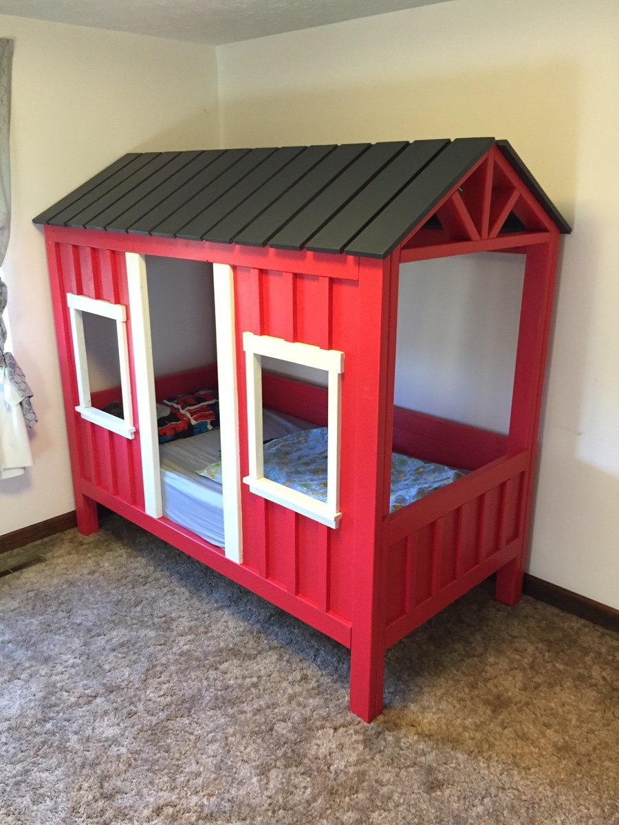 Ana White Mikey's Barn Bed DIY Projects