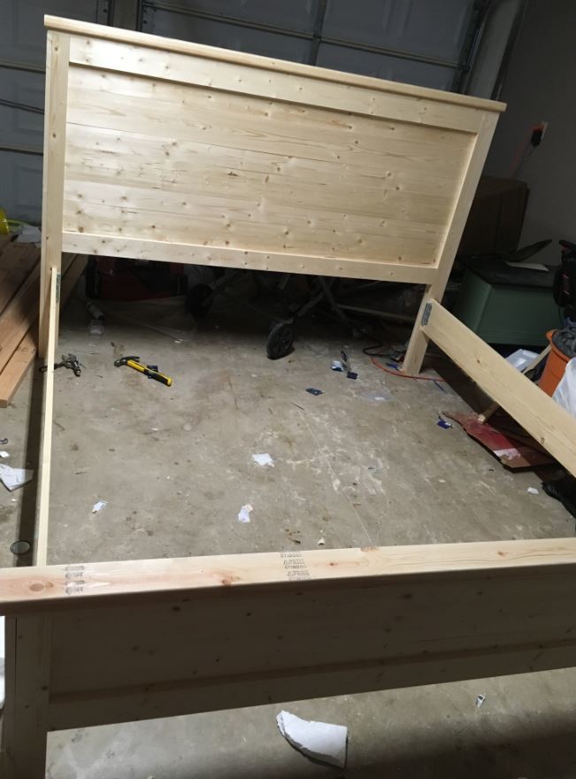 Ana White King Reclaimed Bed Headboard / Footboard DIY Projects