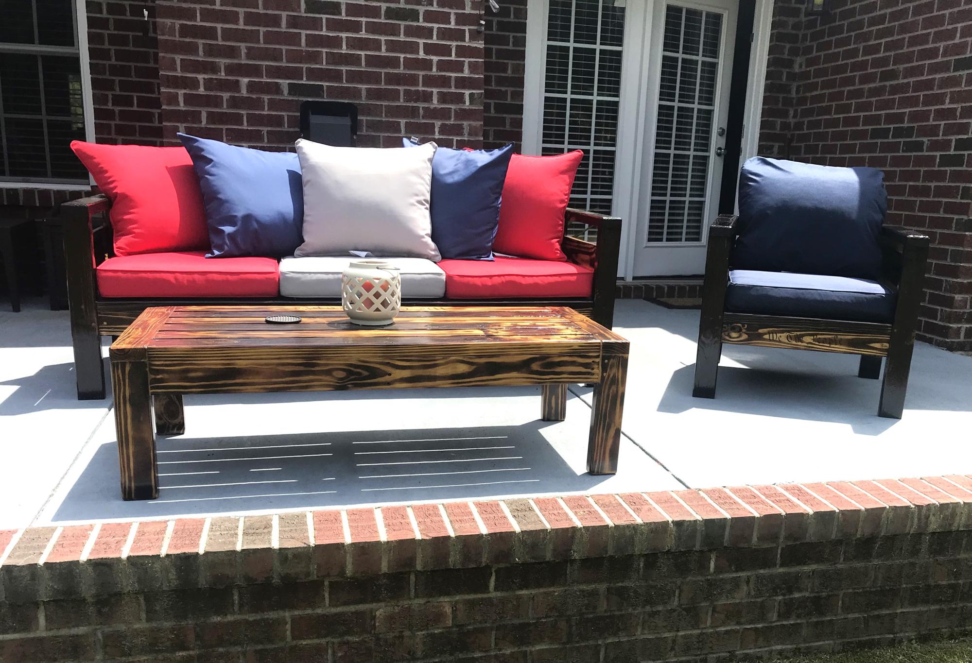 DIY Wood Patio Set Ana White