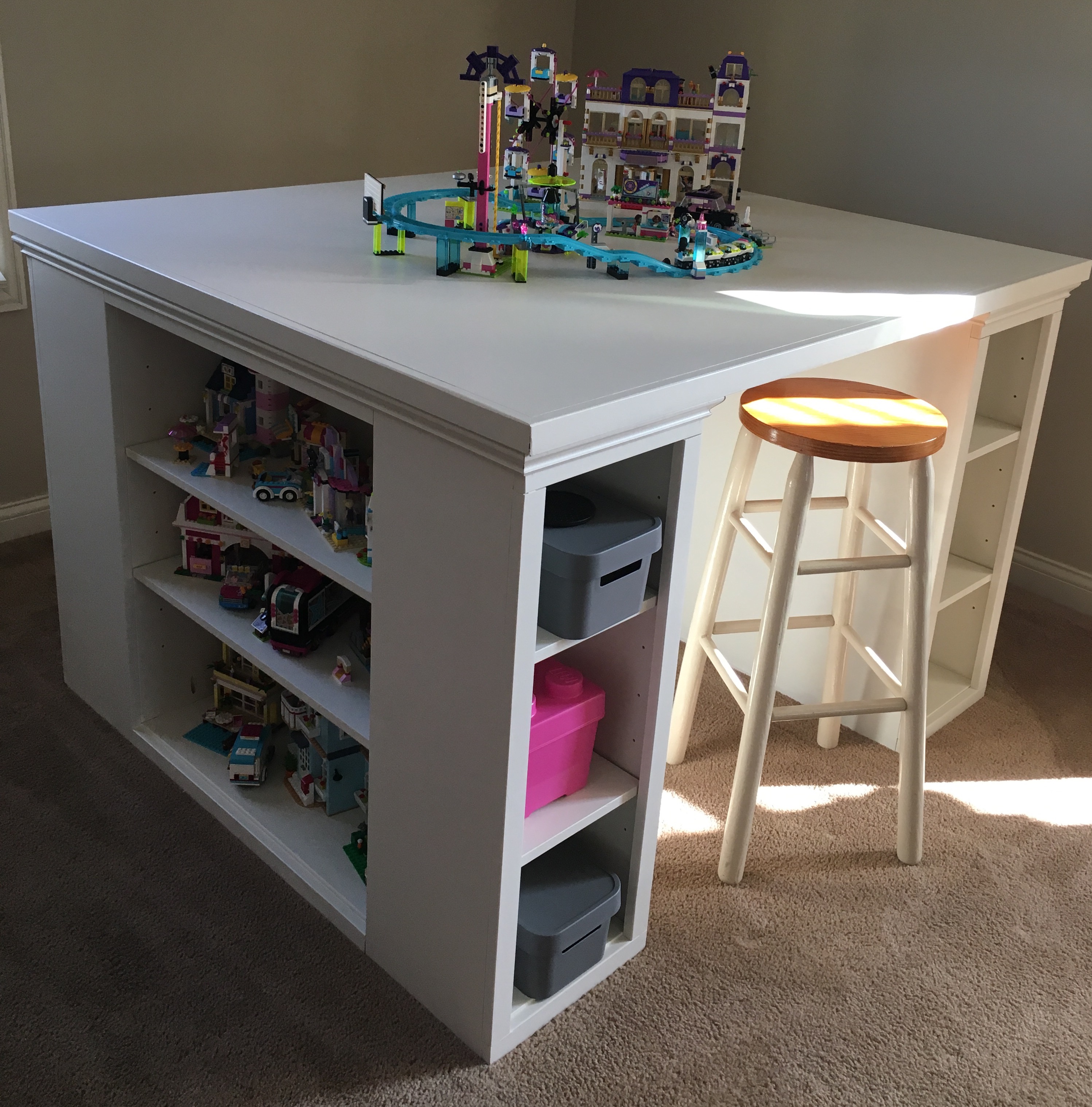 Craft Table For The Home Ana White A More Traditional Modern Craft Table DIY Projects