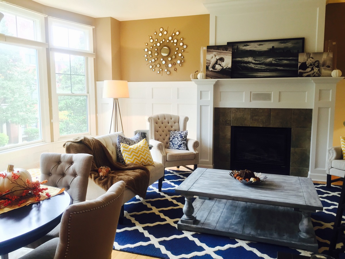 Balustrade Coffe Table in Driftwood Gray Ana White