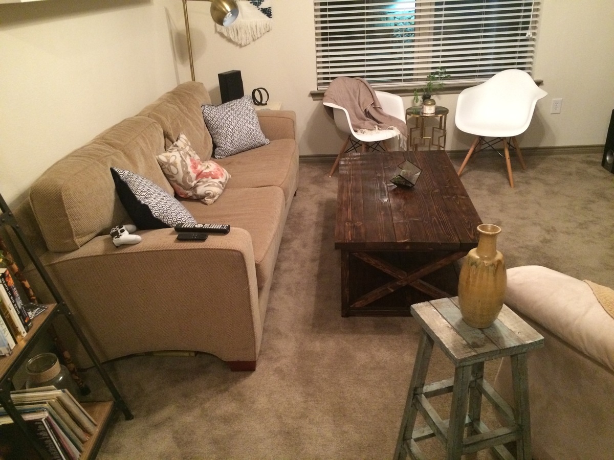 DIY Lift Top Coffee Table Rustic X Style Ana White