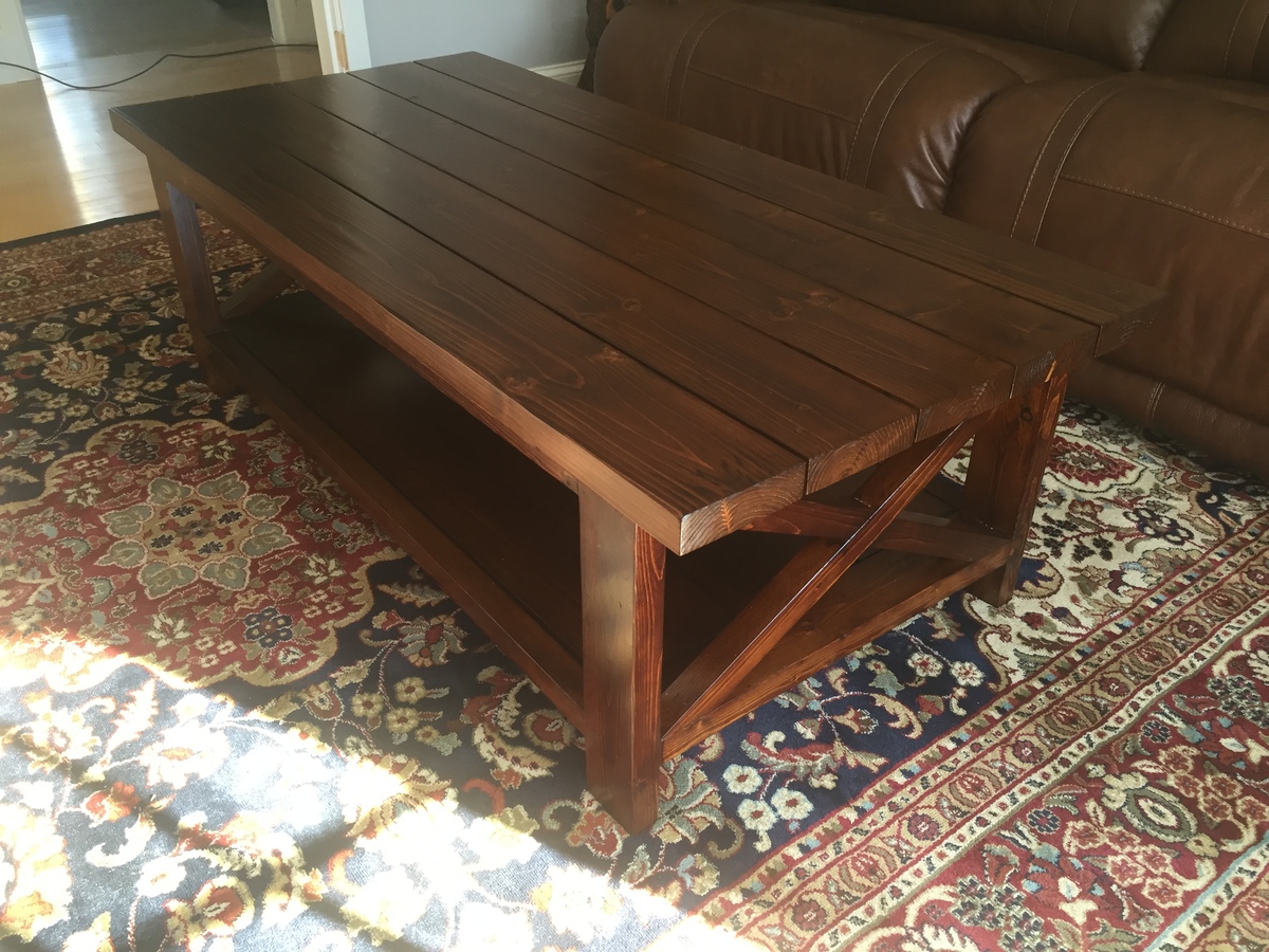 Rustic X Coffee Table For Sale Rustic X Coffee Table Ana White