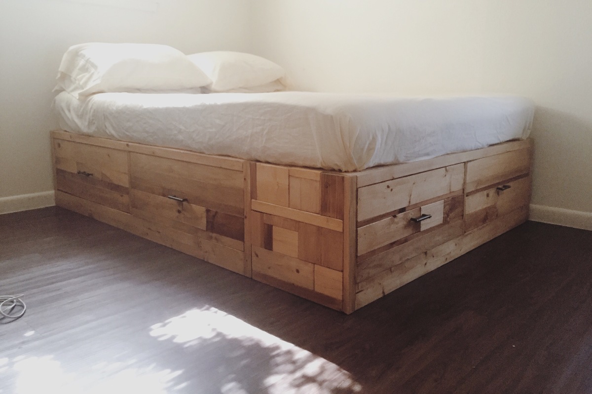 Scrap wood storage bed Ana White