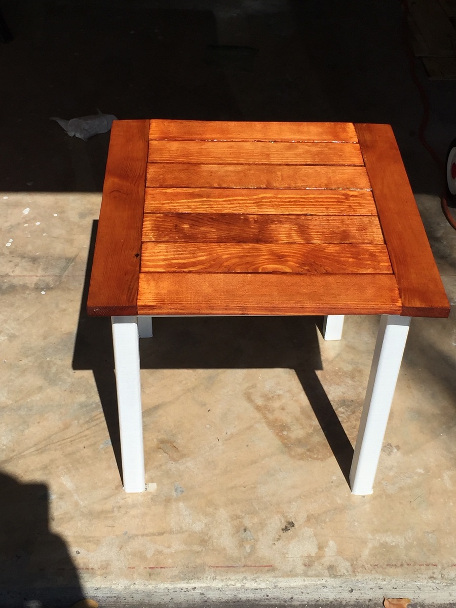 Simple White Outdoor End Table Ana White