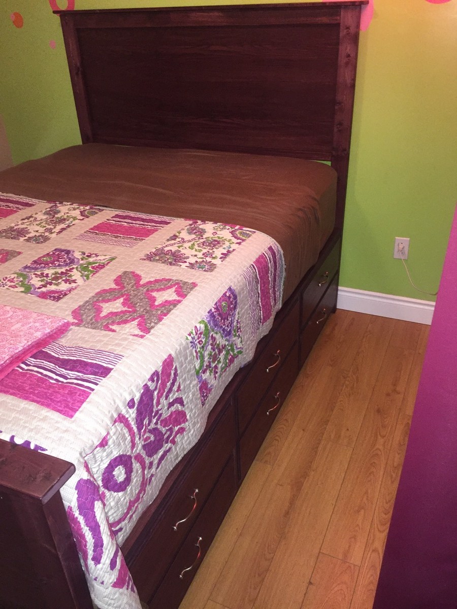 Ana White Fillman Storage Bed Queen Size DIY Projects