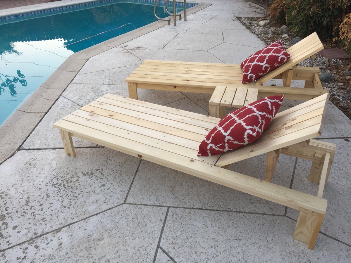 I HEART Ana White Outdoor Chaise Ana White