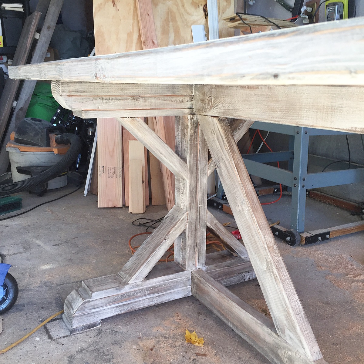 Ana White Rustic X Base Farmhouse table DIY Projects