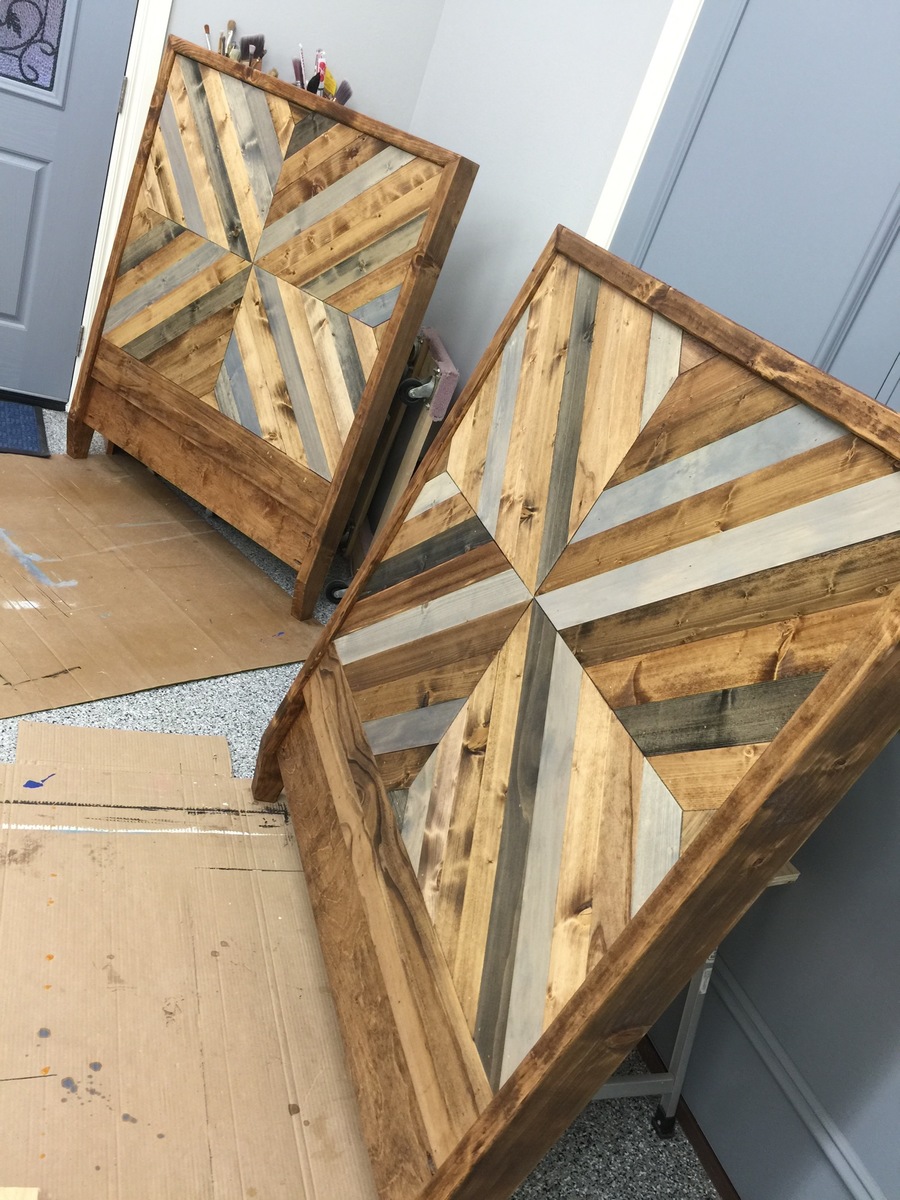 West Elm Knockoff Chevron Bed Ana White