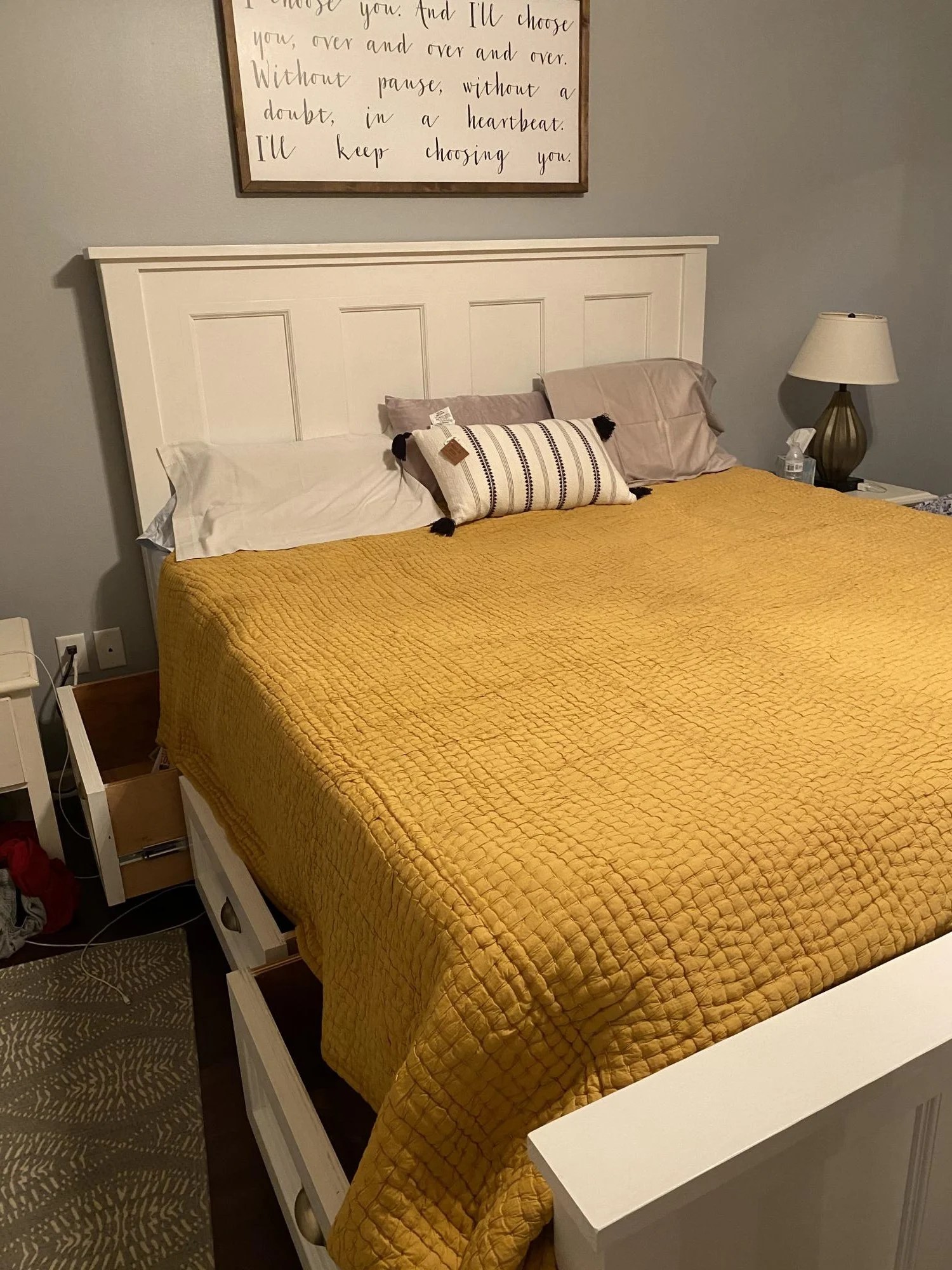 Ana White Bed With Drawers Farmhouse King Bed with Drawers Ana White