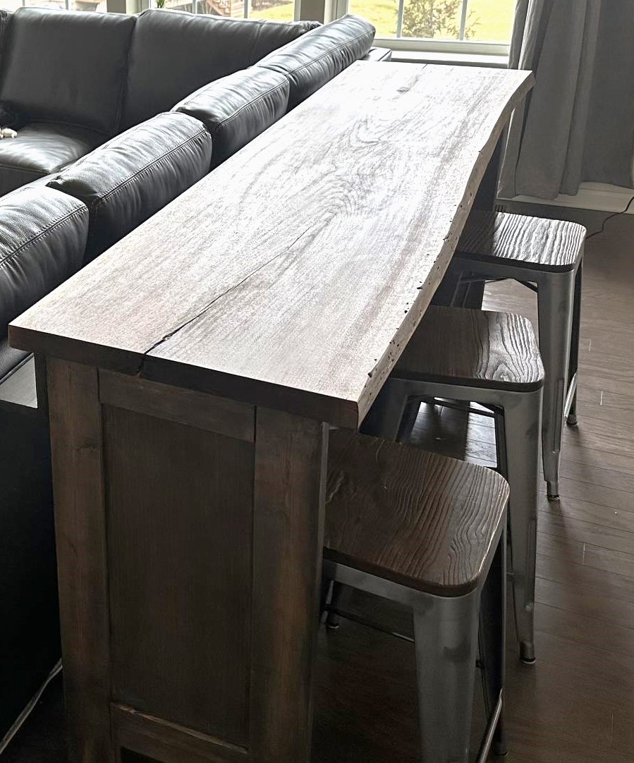 Sofa Bar Table Plans Baci Living Room