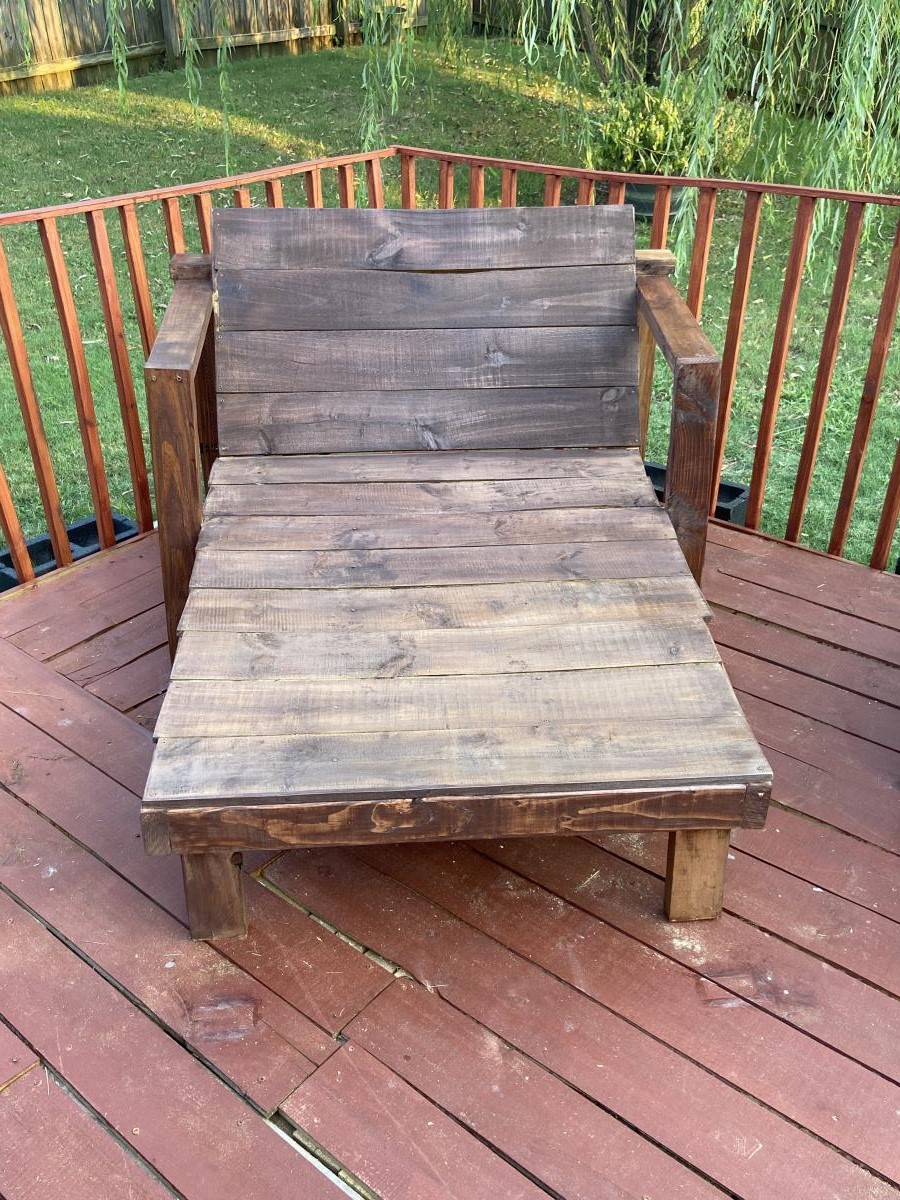 My first patio furniture build Ana White