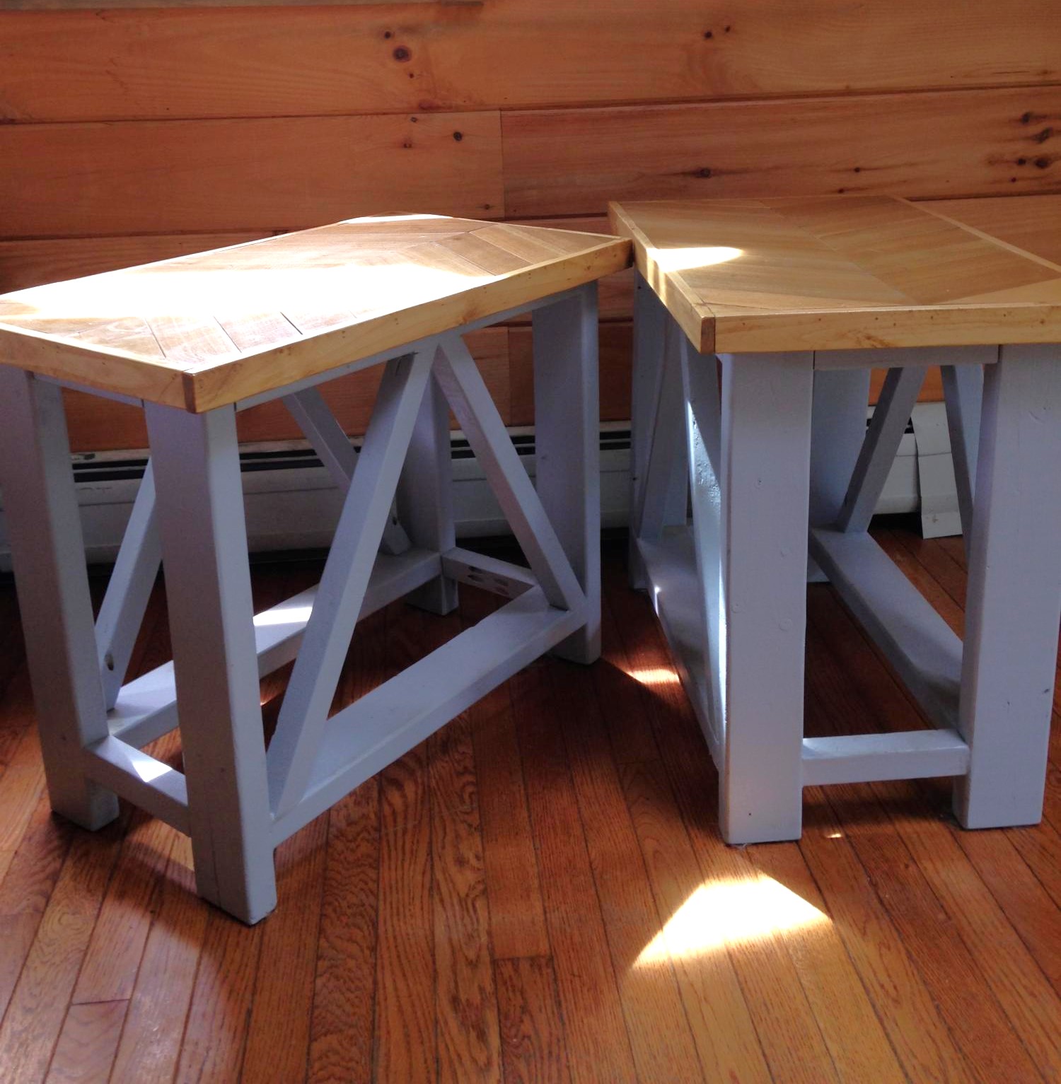 Oversized X end tables Ana White