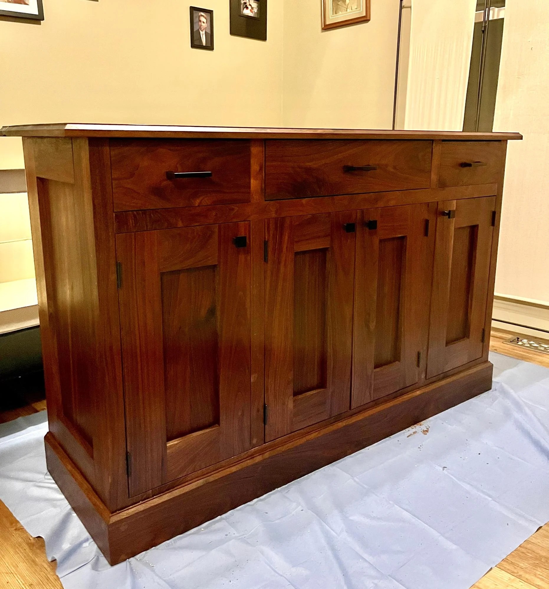 Planked Wood Sideboard Ana White