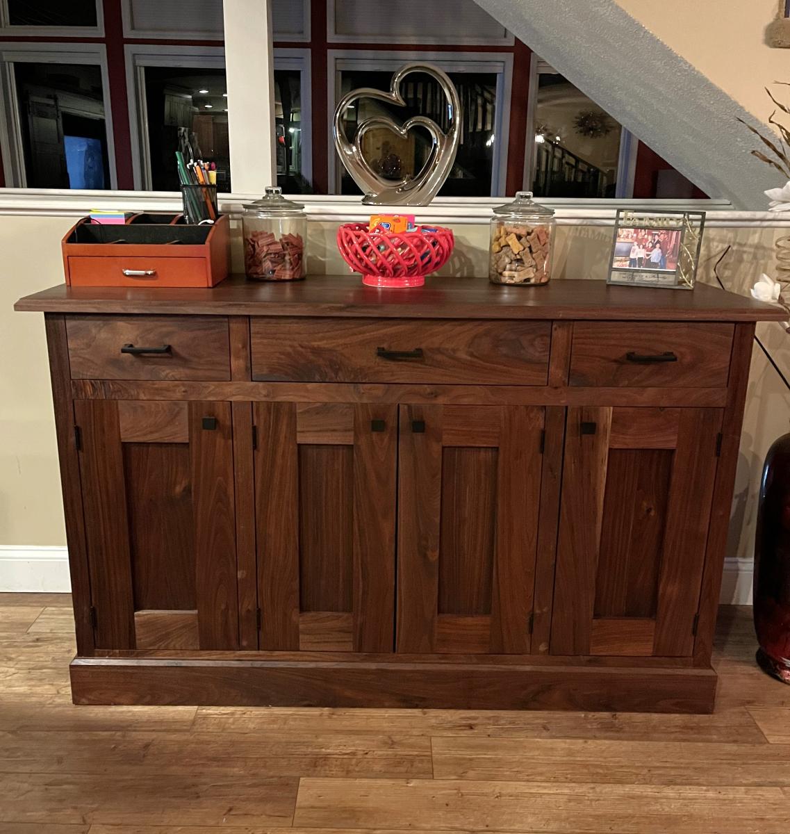 Planked Wood Sideboard Ana White