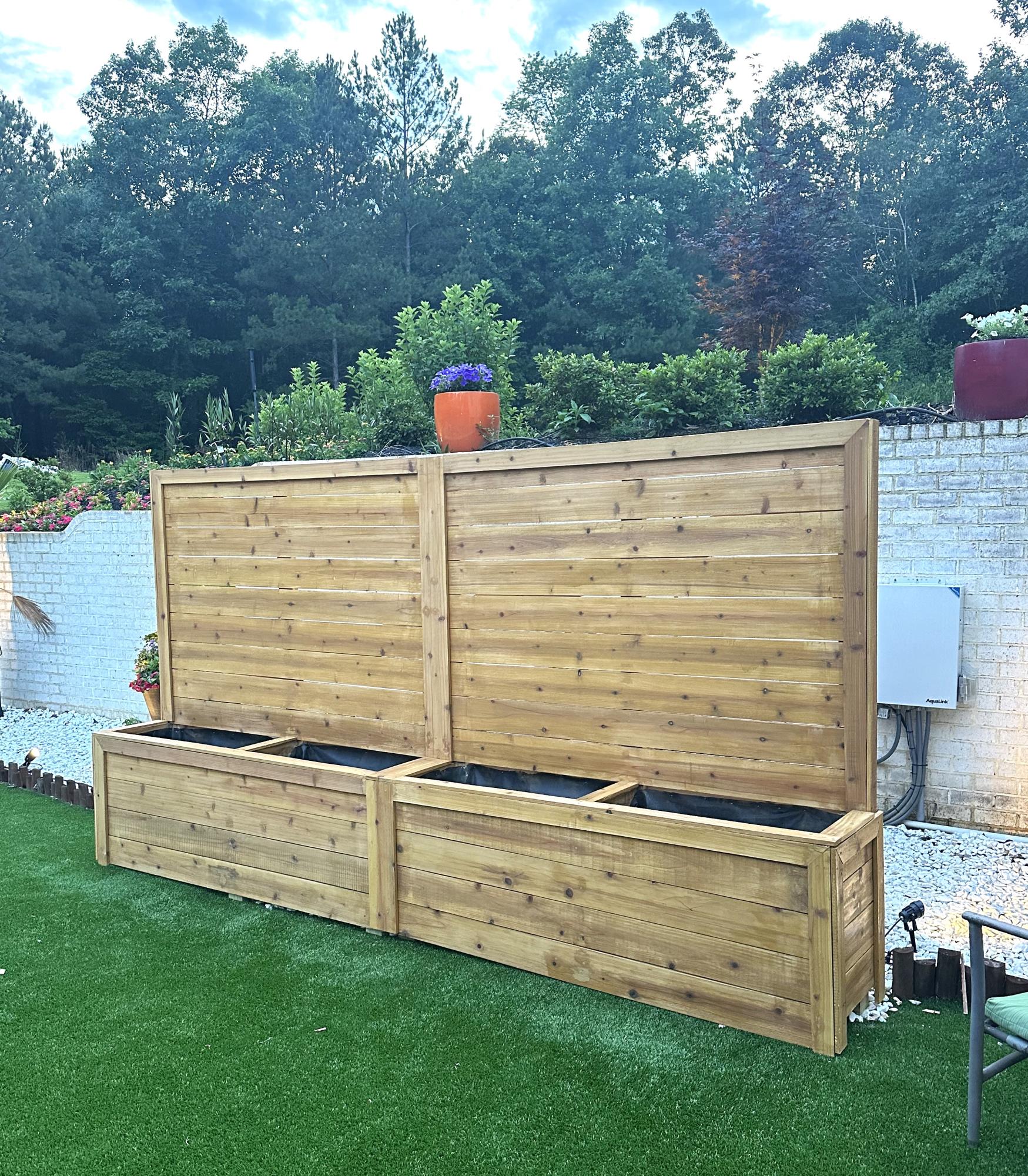 Double Privacy Planter Ana White