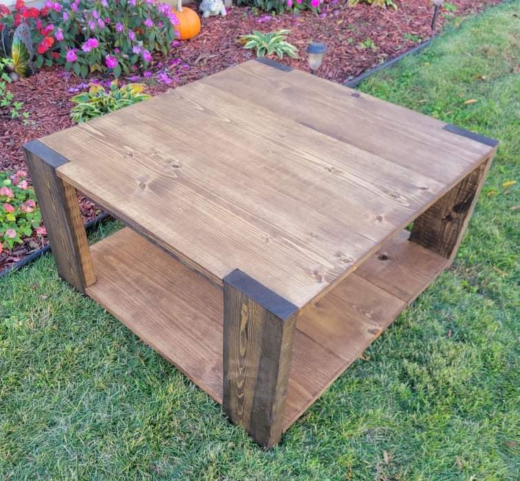 Chunky square coffee table Ana White