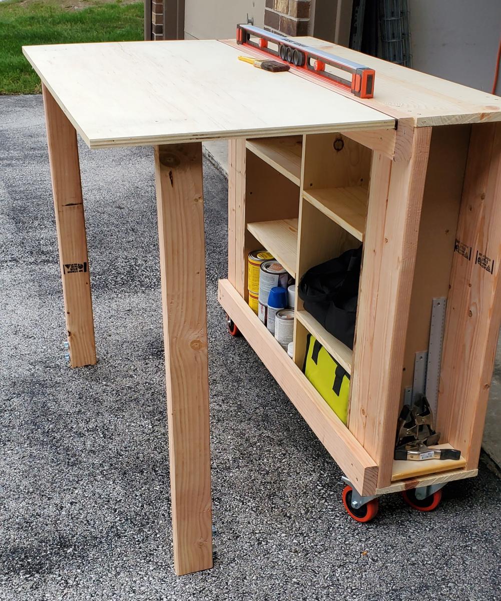 Folding Workbench Ana White